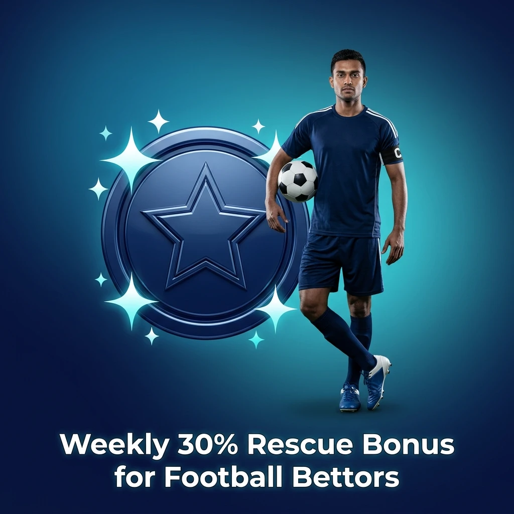 Crickex Weekly 30% Rescue Bonus for football bettors recovering net losses on Premier League and Champions League bets