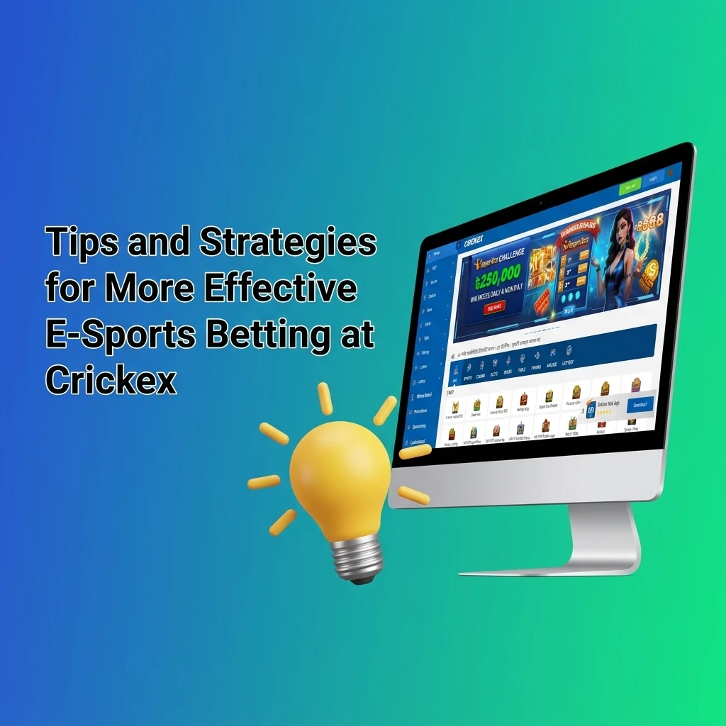 Esports betting tips and strategies at Crickex including bankroll management, odds comparison, and live betting advice