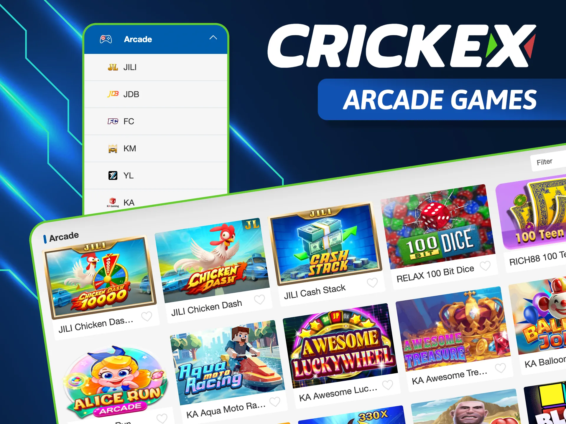 Enjoy fast-paced action with the Crickex arcade collection, perfect for quick gaming sessions and immediate results.